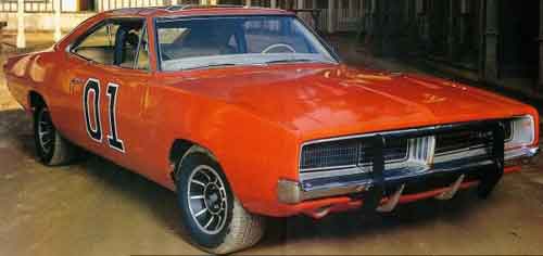 Pictures of the General Lee from the Dukes of Hazzard. 69 Dodge Charger RT